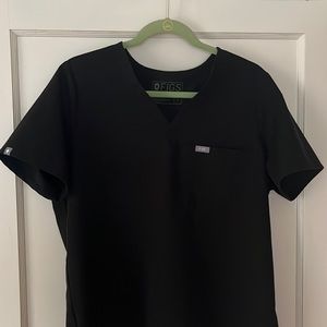 Figs Core Black L Scrub Set